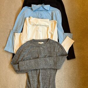 FP Movement by Free People Long Sleeve Tops - Light Blue, Cream, Gray, Black